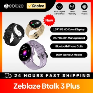 Smartwatch Zeblaze Btalk 3 Plus para Homens e Mulheres.